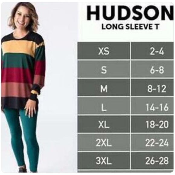 3XL LulaRoe Outfit - LS Hudson Tunic & Legging - Picture 7 of 7